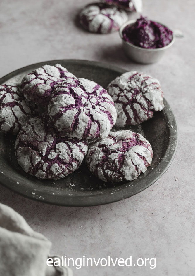 คุกกี้ Ube Crinkle
